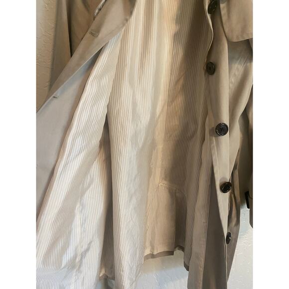 Banana Republic Women's Size S Trench Coat Belted Lined Single Breasted Khaki - Picture 7 of 8